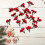 Burgundy Berry Stems Artificial Red Berries 20-Pack 1