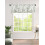 Sage Green Polka Dot Kitchen Valance Rod Pocket 1