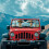 Jeep Windshield Sun Shade Giraffe Print UV Heat Blocking 3