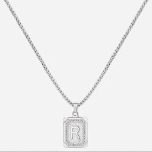 Letter Pendant Necklace Yellow Gold Plated Stainless Steel