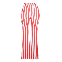 Pantaloni a gamba larga a vita alta da donna, stile boho estivo, vestibilità ampia