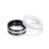 Women's Ceramic Ring with Cubic Zirconia Inlay Size 7 2