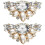 Shoe Clips Rhinestone Bride Decorations 1 Pair 1