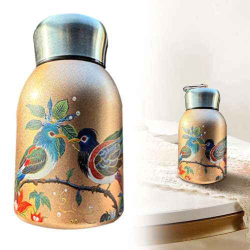 Isolierte Edelstahl-Wasserflasche mit Griff1