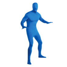 Combinaison unisexe extensible en spandex avec fermeture éclair pour