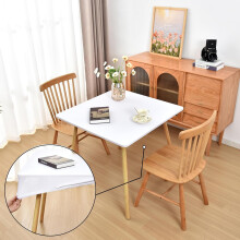 Nappe ajustée blanche en spandex 96,5 x 96,5 cm (38 x 38 pouces) carrée