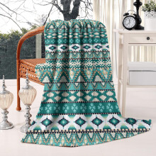 Boheemse vintage plaid Sherpa 50x60
