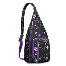 Sac bandoulière à motif étoilé - Poitrine résistante aux rayures