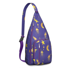 Sac bandoulière motif céleste imperméable (1 pièce)