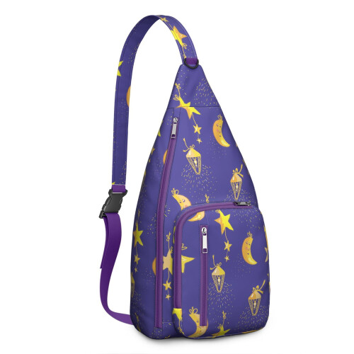 Sac bandoulière motif céleste imperméable (1 pièce)