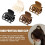 Small Hair Claw Clip for High Ponytail with Double Row Teeth 3
