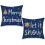 Fodere per cuscini natalizie blu navy, set da 2 (50x50 cm) 1