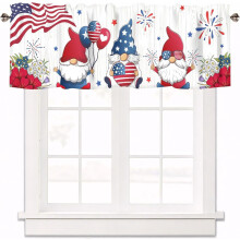 American Flag July 4th valance 18x54 inch rod pocket cafe