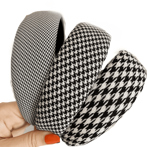 Σφουγγάρι Houndstooth για γυναίκες και κορίτσια με επένδυση 3 τεμάχια