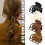 Small Hair Claw Clip for High Ponytail with Double Row Teeth 7