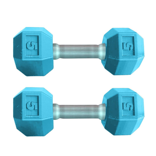 Kids Dumbbells Set Lightweight Plastic Hand Weights 2 pcs