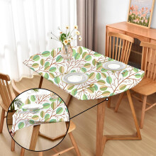 Nappe ovale extensible vert printemps 48 x 68 pouces