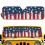 Retro American Flag Windshield Sunshade for Jeep Wrangler 1
