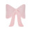 Coussin décoratif à nœud papillon, peluche rose douce 1