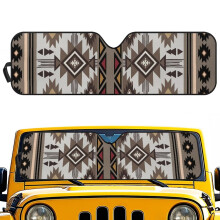 Aztec Tribal Windshield Sun Shade for Jeep Wrangler Compass