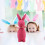 Easter flocked bunny statue with bow tie 1 piece 1