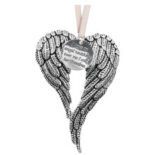 Feather Heart Memorial Ornament Indoor Outdoor Use