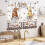 Rustic Coffee Kitchen Curtains Brown Vintage Gnome 55x39 4