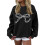 Women's Oversized Sweatshirt Bow Crewneck Long Sleeve 1