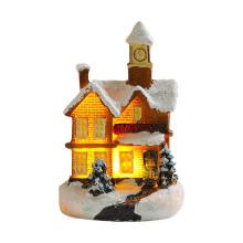 Set di casette natalizie illuminate a LED per decorazioni natalizie