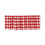 红白格纹窗帘帘头 美式乡村风 55x15英寸 1