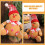 Gingerbread Man Ornament Light Brown Polyester Foam 8