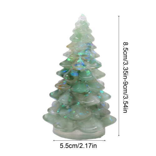 Artificial Crystal Christmas Tree Green Decorative Ornament 2