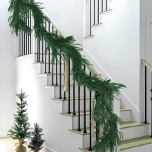 Artificial Snowy Pine Garland 106 Inch