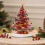 Christmas Tree Figurine Glass Ornament 2D Mini Clear 1