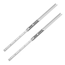 Drawer Slides Cold Rolled Steel Silver 2 pcs