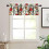 Red Christmas Snowflake Kitchen Valance 54x18 Inch 1 Panel 5