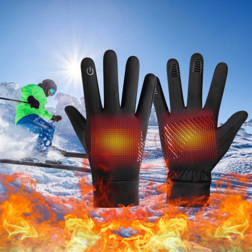 Touchscreen Gloves Insulated Waterproof Black Unisex