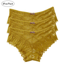 Women's Lace Criss-Cross Bikini Underwear 3-Pack
