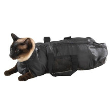 Mesh Cat Grooming Bag for Nail Trimming and Bathing Black