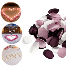 Pétales de rose artificiels en soie, 200 pièces, 4,4 cm (1,75 pouce).
