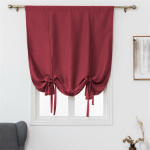 Red Purple Balloon Roman Curtains 60x120cm Darkening Rod