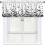 Halloween bat window valance black white 54x18 inch 1