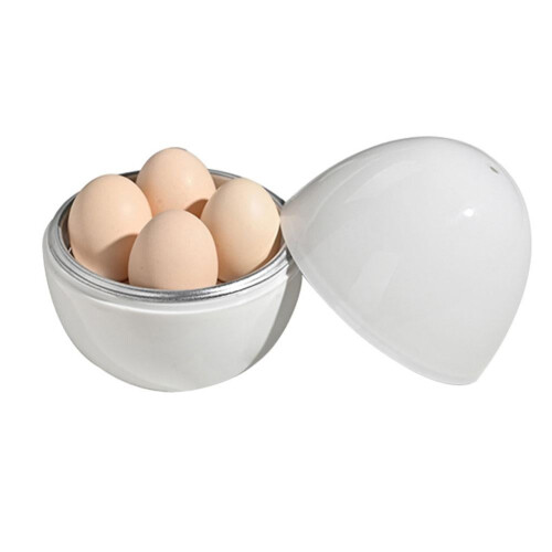 Microwave Egg Steamer White 4-Egg Capacity