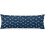 Fodera per cuscino a forma di ancora con strisce blu navy e bianche, 20x54 pollici. 1