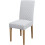 Set di 6 coprisedie elasticizzati jacquard, colore bianco e grigio 1