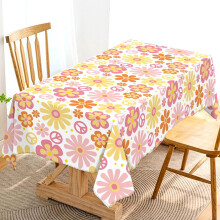 Nappe rectangulaire Boho Daisy 60 x 104 pouces