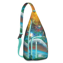 Sac bandoulière étanche style galaxie - Respirant et anti-rayures