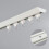 Rail de plafond en aluminium pour rideaux, blanc, 150 cm 1