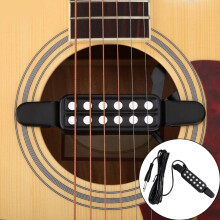 Silver Dot Soundhole Pickup Transducer for Acoustic Guitar
