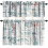 Starfish Kitchen Curtain Set Coastal Seashell Design 3 pcs 1